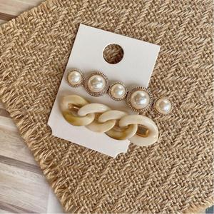 Набор женских жемчужных заколок для волос Весна/Лето Aimoon, цвет Ivory