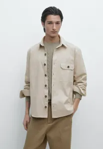 Рубашка-Куртка с карманами Massimo Dutti, Beige