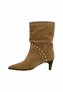 Ковбойские/Байкерские ботильоны Manfield, Beige