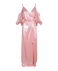 Длинное платье с пышными рукавами Access Fashion, розовый