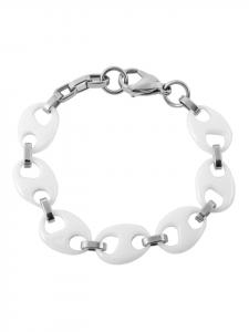 Adeliás Женский браслет - браслет из нержавеющей стали, 21 см, серебристый