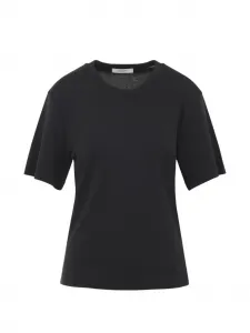 Футболка с круглым вырезом LEMAIRE, черный