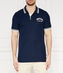 Поло Tommy Jeans TIPPING Regular Fit, темно-синий