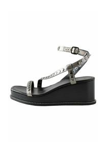 Босоножки на танкетке REGULAR FIT-FOREVER COMFORT SQUARE TOE DETAIL STRAPPY - Platform sandals Next, серебряный