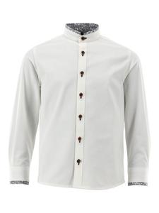 Детская традиционная рубашка Зинави бело-василькового цвета OS-Trachten