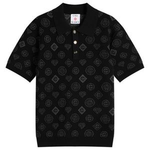 Городская жаккардовая рубашка поло Casablanca, черный