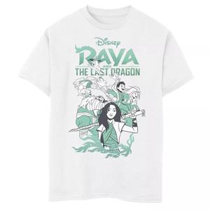 Футболка с логотипом Disney's Raya And The Last Dragon Boys 8-20 Group Shot Disney
