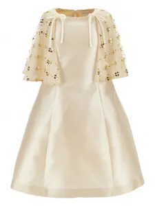 Платье с пайетками Monnalisa, нейтральный