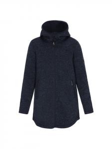 Schmuddelwedda Женская толстовка с капюшоном темно-синего меланжевого цвета