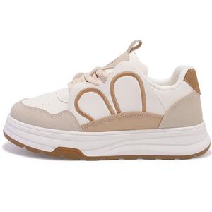 Miss Zhang Низкие, износостойкие, противоскользящие, женские, кроссовки для скейтбординга, бежевого и хаки цвета