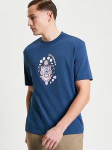 Футболка Regular Fit Mod Scooter с принтом из органического хлопка Ben Sherman, Indigo/Multi