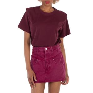 Футболка Isabel Marant Etoile Zelitos из хлопка, Plum