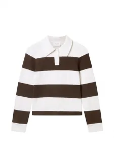 Топ-поло Karla с полосатым узором Axel Arigato, белый