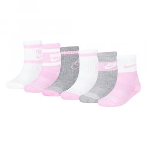 Набор из 6 детских носков Nike на каждый день с мягкой подкладкой Dri-FIT Crew, розовый