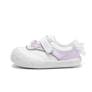 Нескользящие износостойкие низкие туфли для малышей Snoffy, белый/фиолетовый