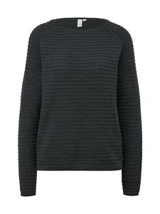 Вязаный свитер цвета 99W0_темно-серый QS