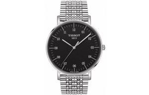 TISSOT Мужские часы с кварцевым механизмом серии Charm черный циферблат 42 мм корпус из нержавеющей стали браслет из нержавеющей стали