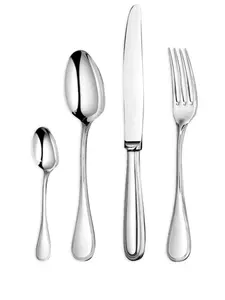 Набор Perles из 48 столовых приборов на 12 персон Christofle, серебристый