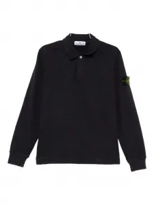 Рубашка поло с нашивкой Stone Island, синий
