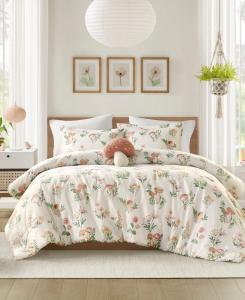 Комплект постельного белья Gwen Mushroom Garden из 4 предметов, размер Full/Queen Intelligent Design, Green