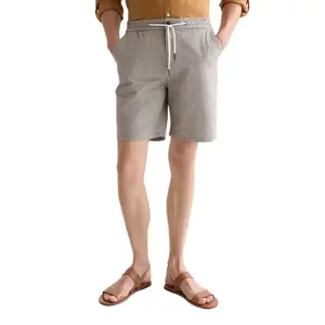 Льняные шорты свободного кроя Scotch & Soda Fave, серый