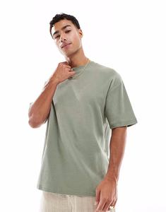 Футболка Brave Soul oversize с высоким воротом в цвете шалфея