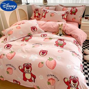 Disney Детский пододеяльник 200х230 см, цвет Strawberry Bear Bear, 4 предмета