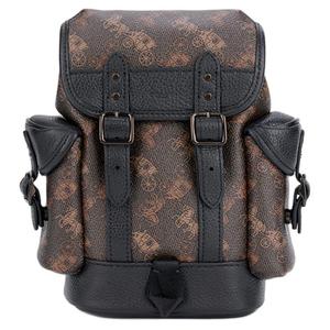 COACH Искусственная кожа с коровьей кожей рюкзак мини мужской угольный
