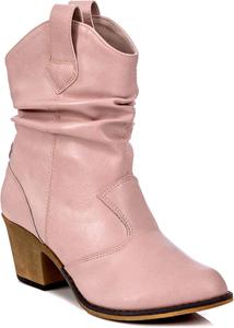 Женские современные западные ковбойские ботинки Charles Albert с потертой отделкой и петлями для надевания, Blush