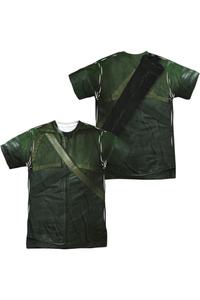 Футболка/футболка Arrow Uniform (принт спереди/сзади) с коротким рукавом для взрослых из полиэстера Gildan, белый