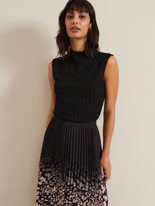 Текстурированный топ от хейли Phase Eight, черный