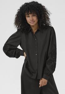 Блуза Kaffe KAvicky Shirt, Black Deep/Mottled Black