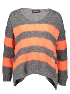 Пуловер miss goodlife, цвет grau/orange