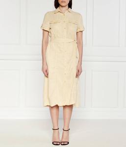 Платье женское Pepe Jeans London из лиоцелла с коротким рукавом, желтый