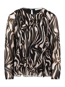 Блузка без застежки со складками в цвете натуральный/черный BETTY & CO