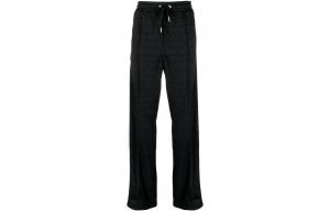 Логотип Детализированные Спортивные Штаны со Шнурком VERSACE, Черный