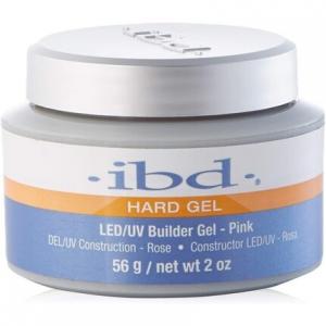 Твердый светодиодный/УФ-гель, розовый, 2 унции, 56 г, Ibd