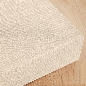 Generic Льняной удлиненный валик-наполнитель для кровати со съемным чехлом Beige