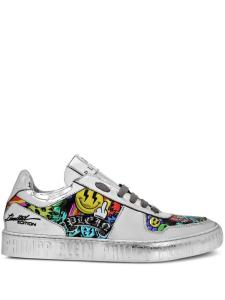Philipp Plein кроссовки с зеркальным эффектом, серый