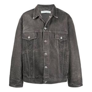 Куртка men's ss21 denim jacket ordinary version gray Off-White, серый