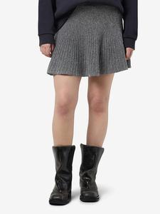 Noisy may Вязаная юбка серого цвета