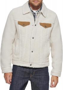 Мужская куртка Levi's Sherpa Trucker, Cream/Brown