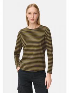 Camel Active Футболка с длинными рукавами из чистого хлопка цвета икры