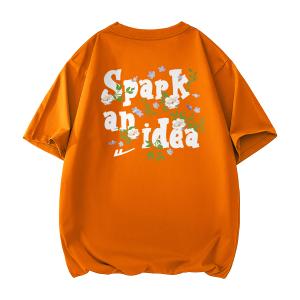 Футболка Women's Crew Neck Moderate Heavyweight WARRIOR, оранжевый (heavyweight and 100% cotton)