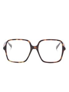 Gucci Eyewear очки в квадратной оправе, коричневый