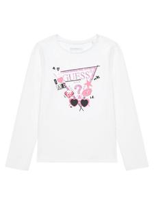 Блузка regular fit J5YI01 K6YW4 Guess, белый