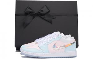 Баскетбольные кроссовки Air 1 Kids Women Jordan, светло-голубой