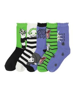 Женские носки (5 пар) Beetlejuice, 5-pack bju chibi