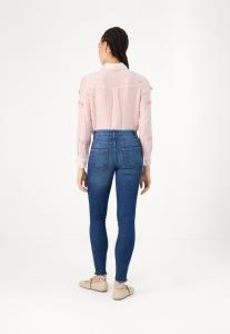 Джинсы скинни ONLHUSH MID WAIST ONLY, темно-синий деним