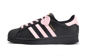 Кроссовки adidas originals Superstar Skateboarding Shoes Women's Low-top Black/powder, черный/розовый